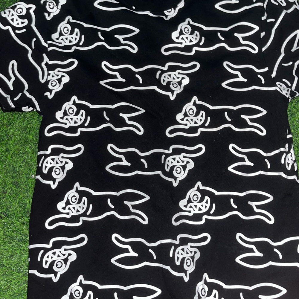 Icecream Black T-Shirt with White Design